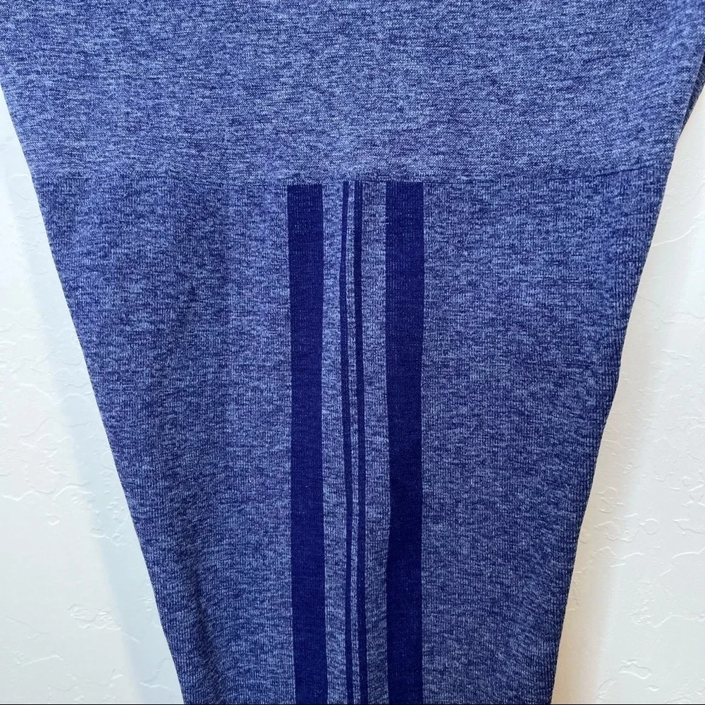 SPANX Assets Red Hot Label Marled Striped Blue Compression Leggings Size XL